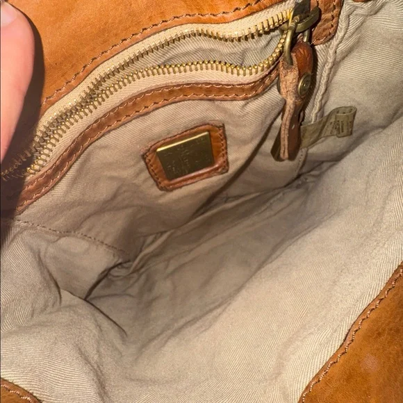 Brown/ tan Leather backpack - Picture 5 of 5